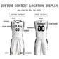 Custom White Black Classic Sets Mesh Basketball Jersey Limited