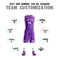 Custom Purple White Classic Sets Mesh Basketball Jersey Limited