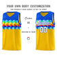Custom Royal Gold-White Personalized Colorful Basketball Jersey Sets Limited