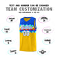 Custom Royal Gold-White Personalized Colorful Basketball Jersey Sets Limited