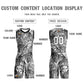 Custom Black White-Black Graffiti Pattern Sets Mesh Basketball Jersey Limited