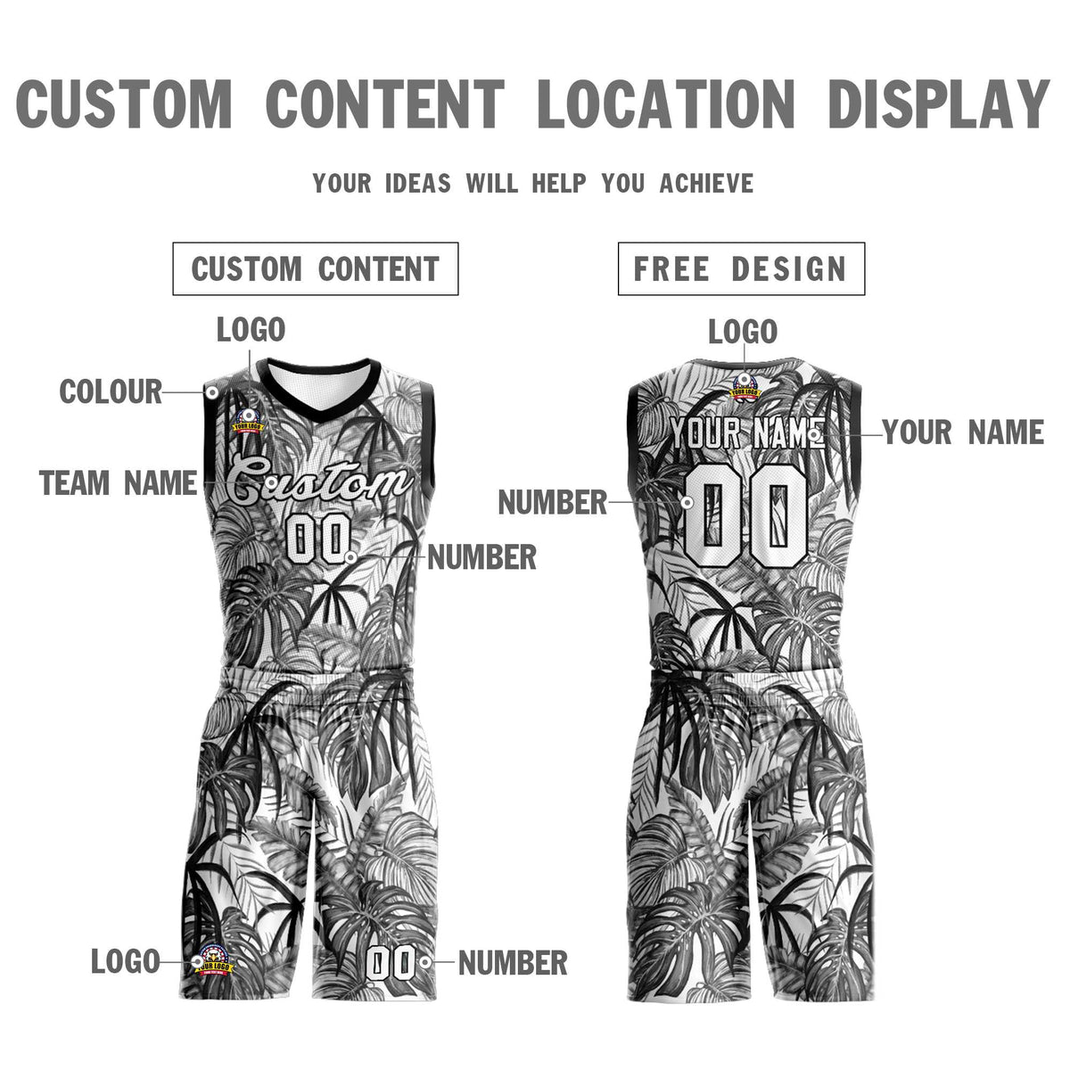 Custom Black White-Black Graffiti Pattern Sets Mesh Basketball Jersey Limited