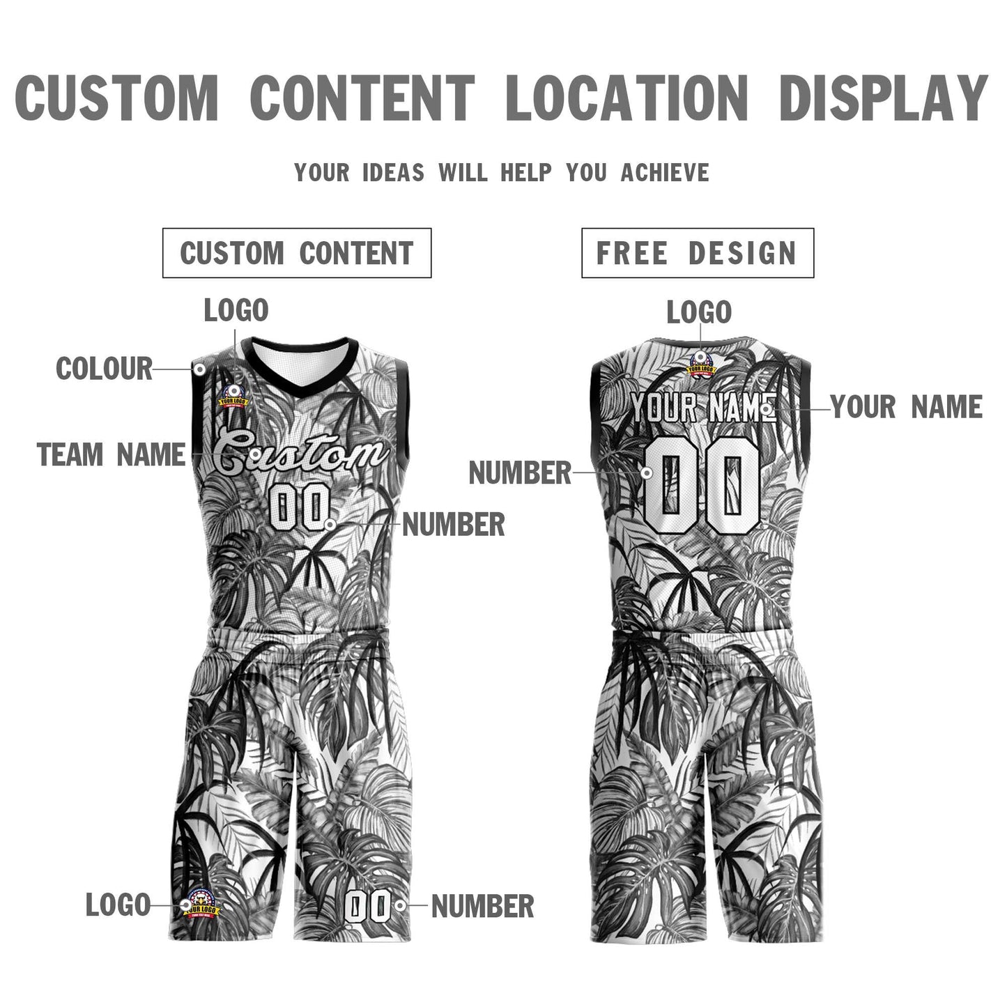Custom Black White-Black Graffiti Pattern Sets Mesh Basketball Jersey Limited