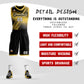 Custom Yellow Black-Yellow Gradient Fashion Sets Slash Basketball Jersey Limited