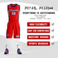 Custom Red White-Navy Classic Sets Mesh Basketball Jersey Limited