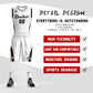 Custom White Black Classic Sets Mesh Basketball Jersey Limited