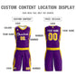 Custom Purple White Classic Sets Mesh Basketball Jersey Limited