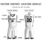 Custom White Black Classic Sets Mesh Basketball Jersey Limited