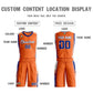 Custom Orange Royal-White Classic Sets Sports Uniform Basketball Jersey Limited