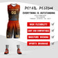 Custom Texas Orange Brown-Dark Gray Gradient Fashion Coconut Palm Pattern Sports Uniform Basketball Jersey Limited