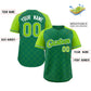 Custom Kelly Green Neon Green Kelly Green-White Rhombus Authentic Baseball Jersey Limited