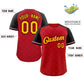 Custom Red Gold Red-Black Rhombus Authentic Baseball Jersey Limited
