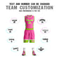 Custom Pink Neon Green-White Graffiti Pattern Sets Lightning Basketball Jersey Limited