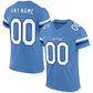 Custom Powder Blue White-Royal Mesh Authentic Football Jersey Limited