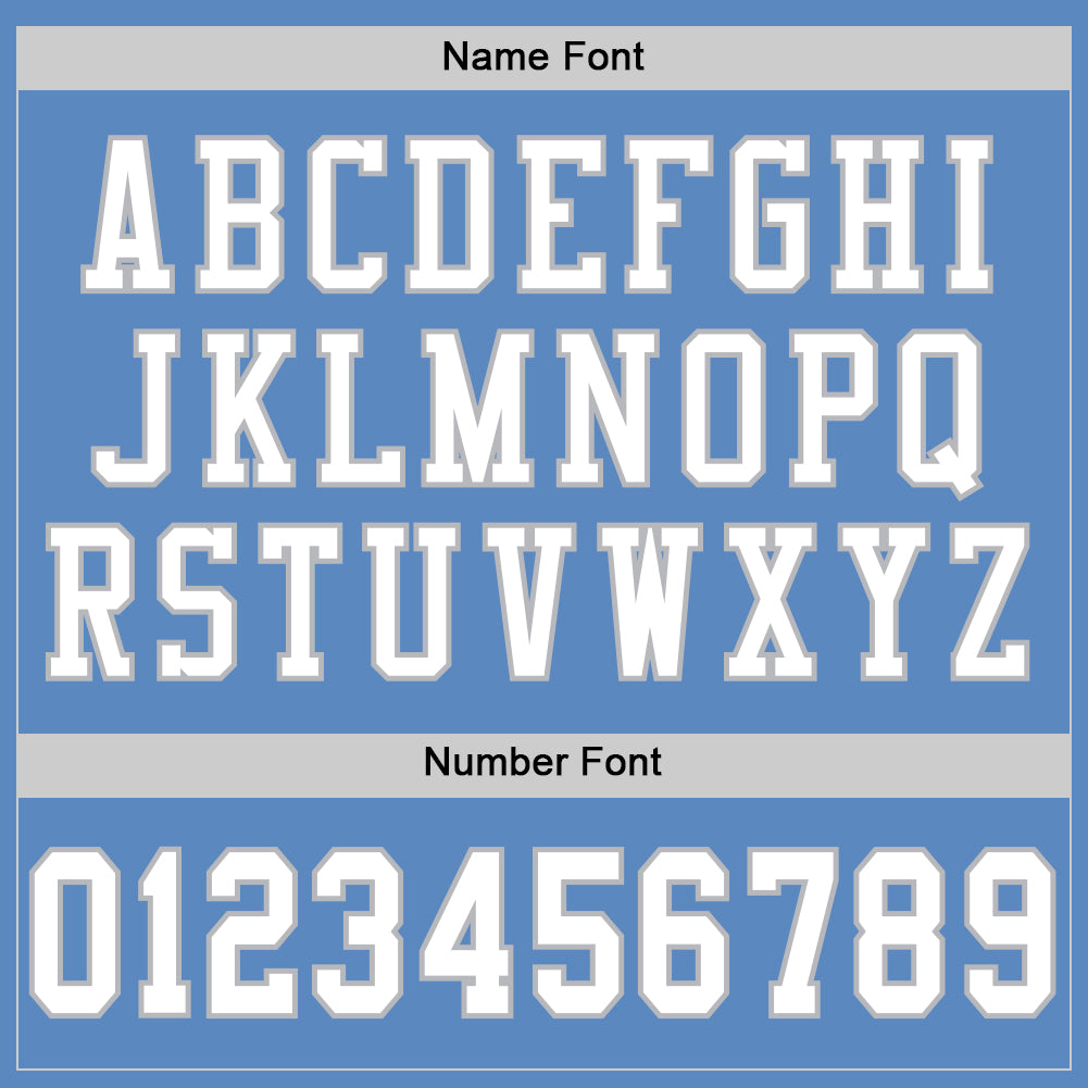 Custom Electric Blue White-Gray Mesh Authentic Football Jersey Limited