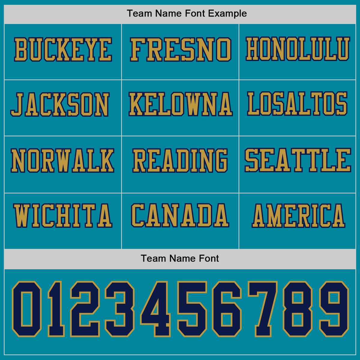 Custom Teal Navy-Old Gold Long Sleeve Authentic Football Jersey Limited