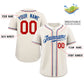 Custom Khaki Royal-White Classic Style Authentic Baseball Jersey Limited