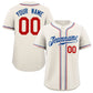 Custom Khaki Royal-White Classic Style Authentic Baseball Jersey