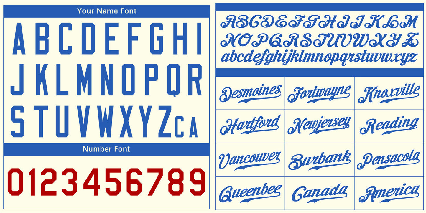 Custom Khaki Royal-White Classic Style Authentic Baseball Jersey Limited