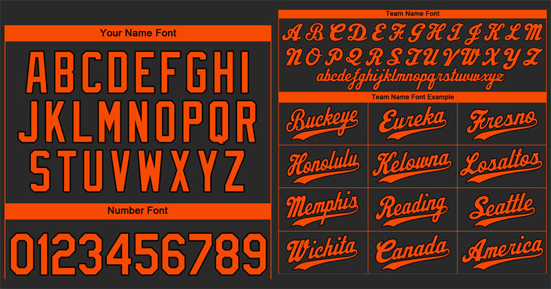 Custom Black Orange Hook Classic Style Authentic Baseball Jersey Limited