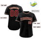 Custom Black Crimson-Khaki Bull Classic Style Authentic Baseball Jersey Limited