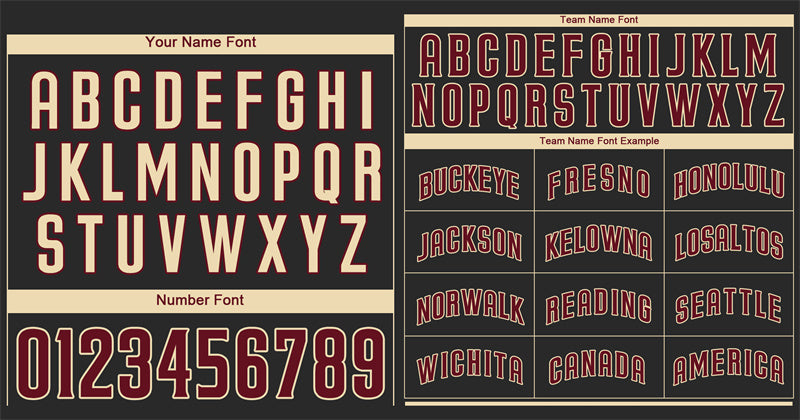 Custom Black Crimson-Khaki Bull Classic Style Authentic Baseball Jersey Limited