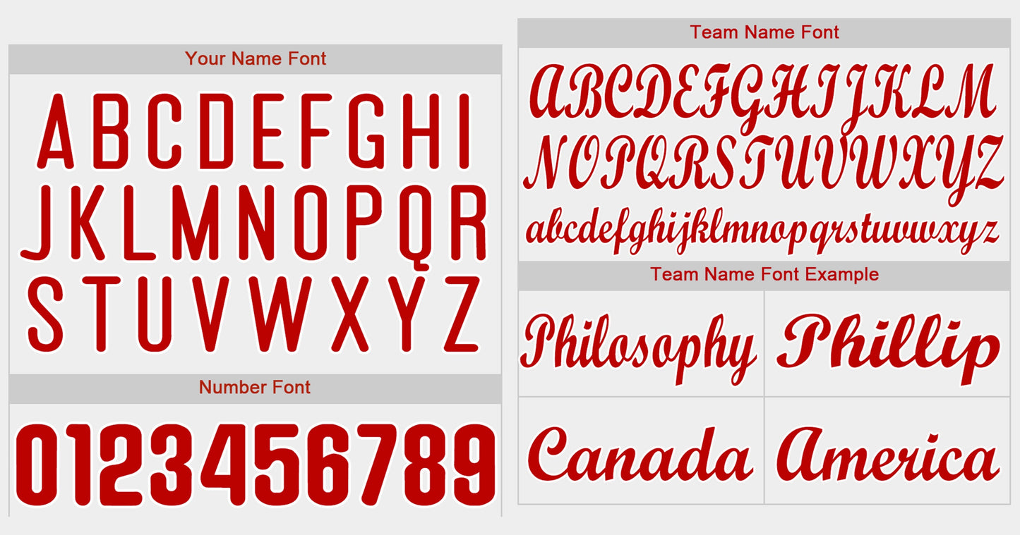 Custom White Red Stripe Fashion Authentic Baseball Jersey Limited