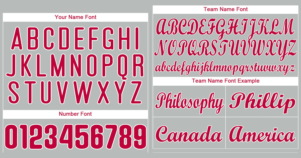 Custom Gray Red-White Classic Style Authentic Baseball Jersey Limited