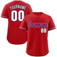 Custom Red Royal-White Classic Style Authentic Baseball Jersey