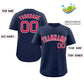 Custom Navy Red-White Classic Style Authentic Baseball Jersey Limited
