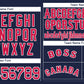 Custom Navy Red-White Classic Style Authentic Baseball Jersey Limited