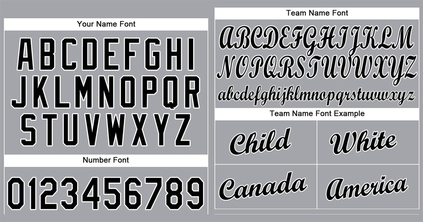 Custom Gray Black-White Classic Style Authentic Baseball Jersey Limited