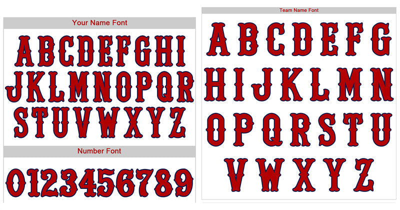 Custom White Red-Navy Classic Style Authentic Baseball Jersey Limited