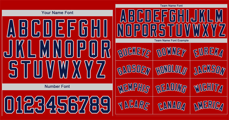 Custom Red Navy-White Classic Style Authentic Baseball Jersey Limited