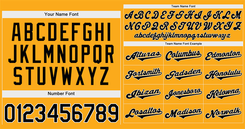 Custom Yellow Black-White Classic Style Authentic Baseball Jersey Limited