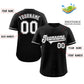 Custom Black White-Gray Classic Style Authentic Baseball Jersey Limited