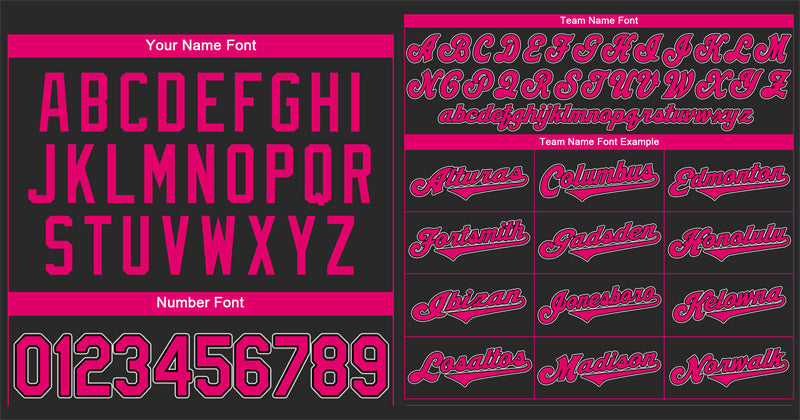 Custom Black Pink-White Classic Style Authentic Baseball Jersey Limited