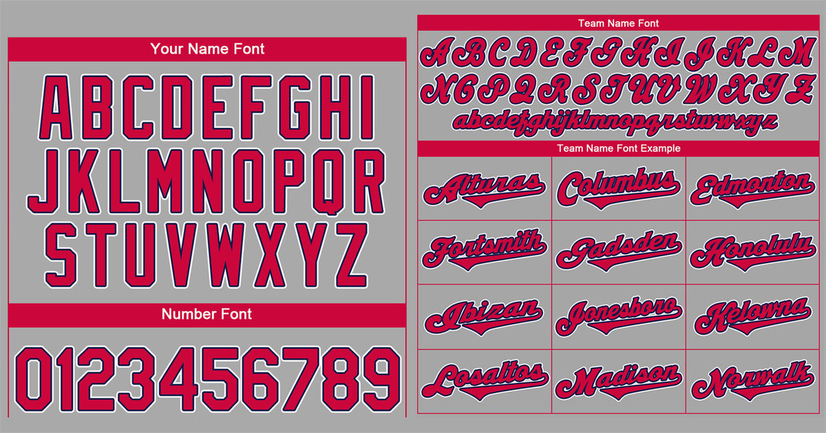 Custom Gray Red-White Classic Style Authentic Baseball Jersey Limited