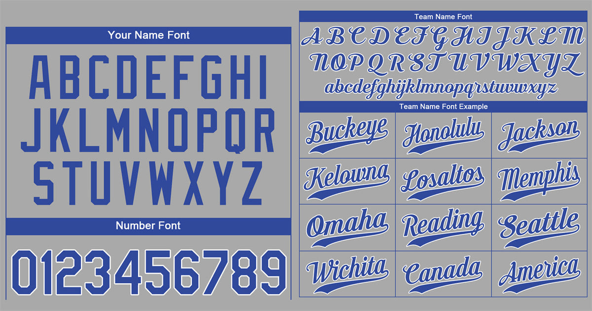 Custom Gray Royal-White Classic Style Authentic Baseball Jersey Limited