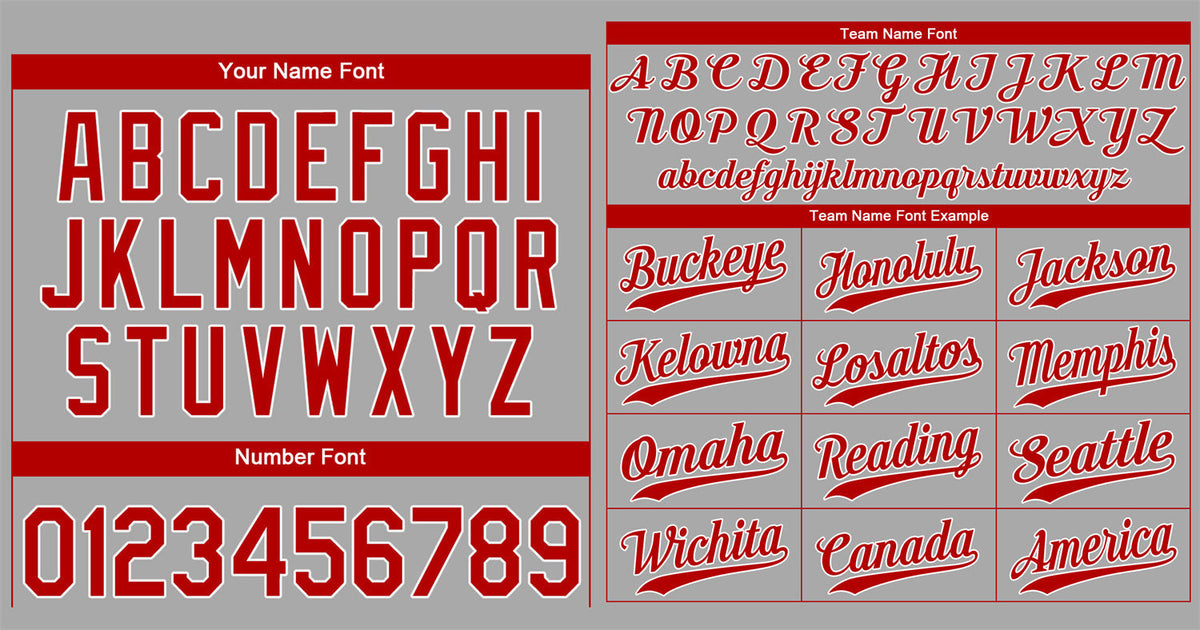 Custom Gray Red-White Classic Style Authentic Baseball Jersey Limited