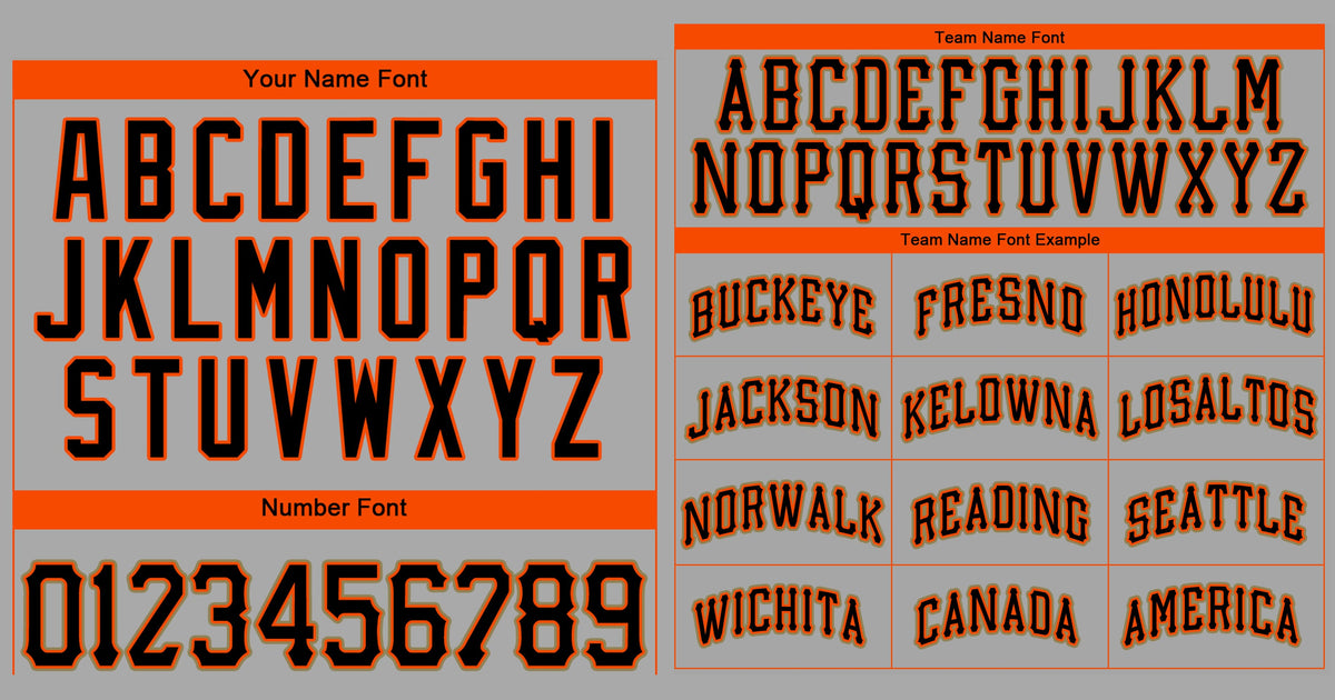 Custom Gray Black-Orange Classic Style Authentic Baseball Jersey Limited