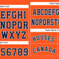Custom Orange Navy-White Bull Classic Style Authentic Baseball Jersey Limited