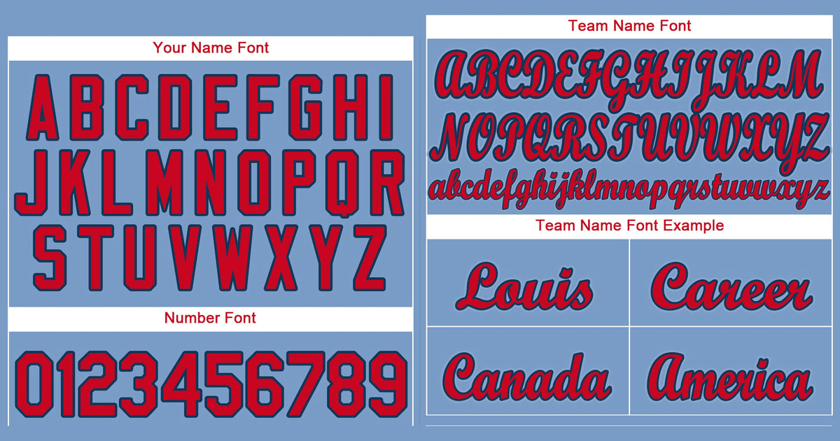 Custom Light Blue Red-Navy Classic Style Authentic Baseball Jersey Limited