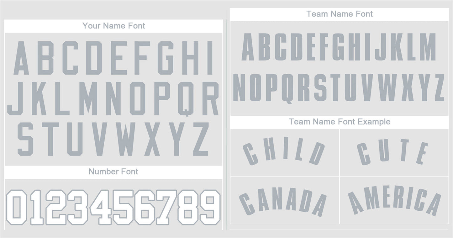 Custom White Gray-White Classic Style Authentic Baseball Jersey Limited