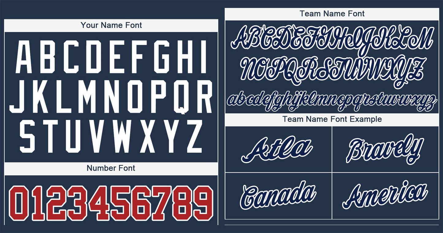 Custom Navy Navy-White Classic Style Authentic Baseball Jersey Limited