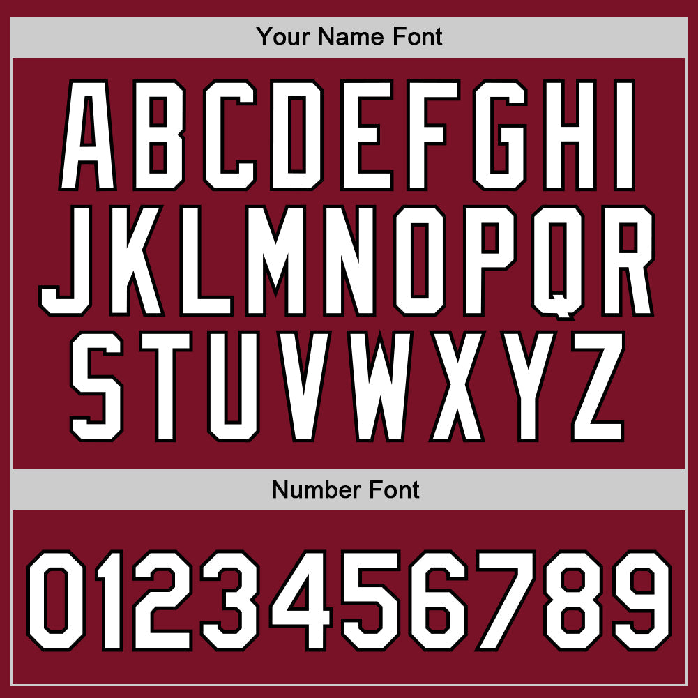 Custom Maroon White-Black Authentic Throwback Basketball Jersey Limited