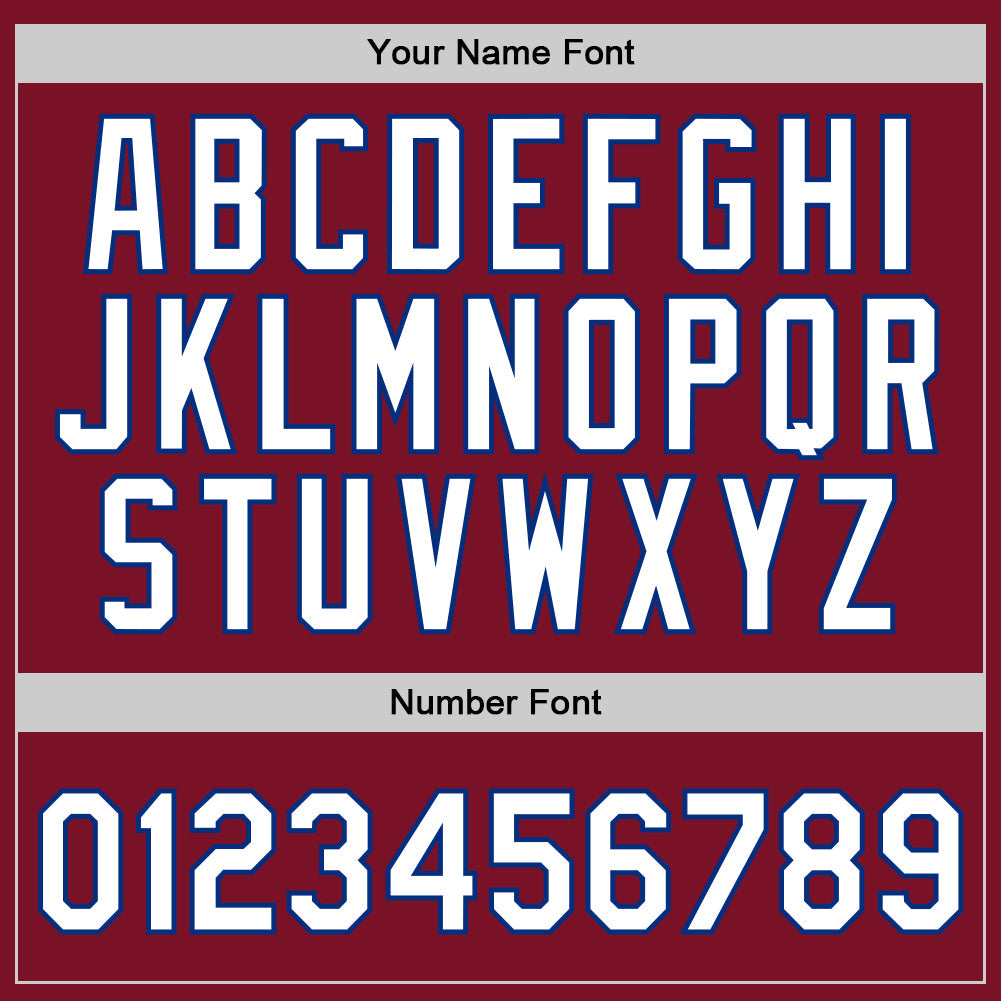 Custom Maroon White-Royal Authentic Throwback Basketball Jersey Limited