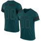 Custom Midnight Green Midnight Green-Black Mesh Authentic Football Jersey Limited