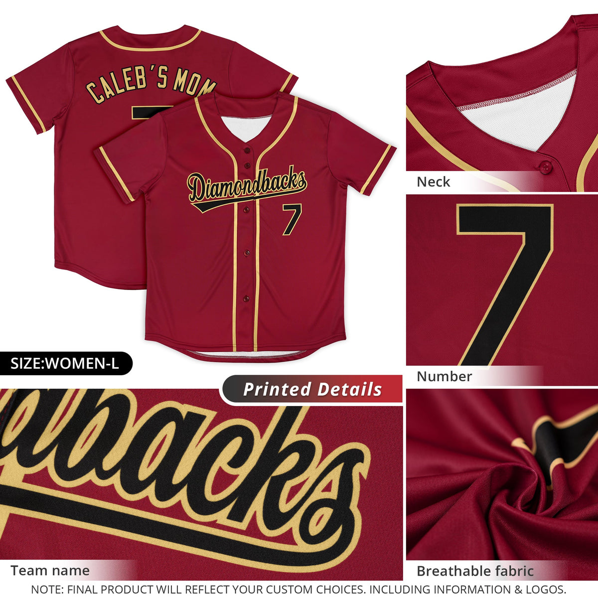 Custom Baseball Jersey Stitched Personalized Baseball Shirts Sports Uniform for Team Limited