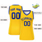 Custom Gold Royal Women Basketball Jersey Sequined Dress Limited